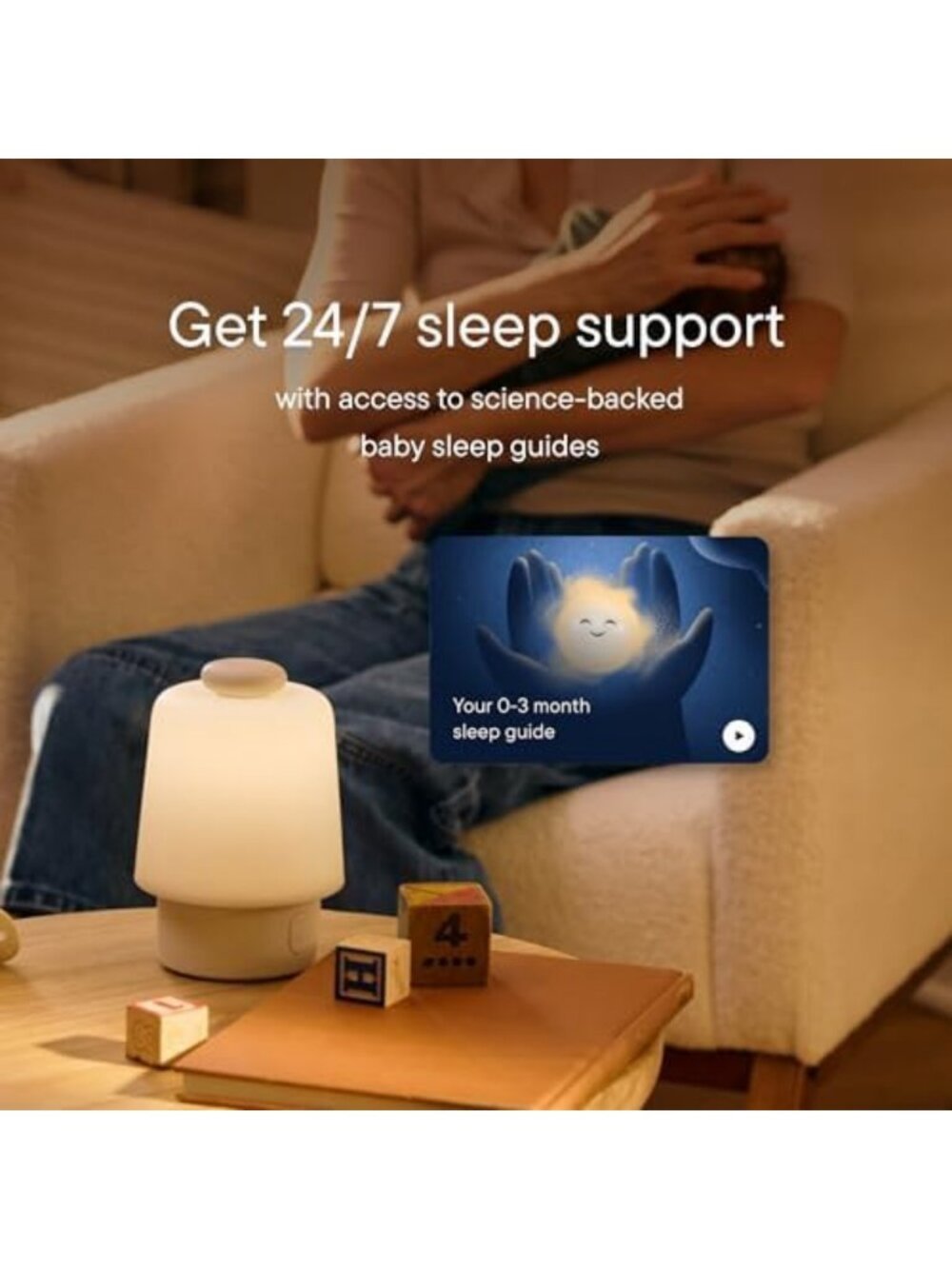 Mint Sound Machine & Night Light for Baby - Soothing Sleep Routine Builder - Picture 7 of 7
